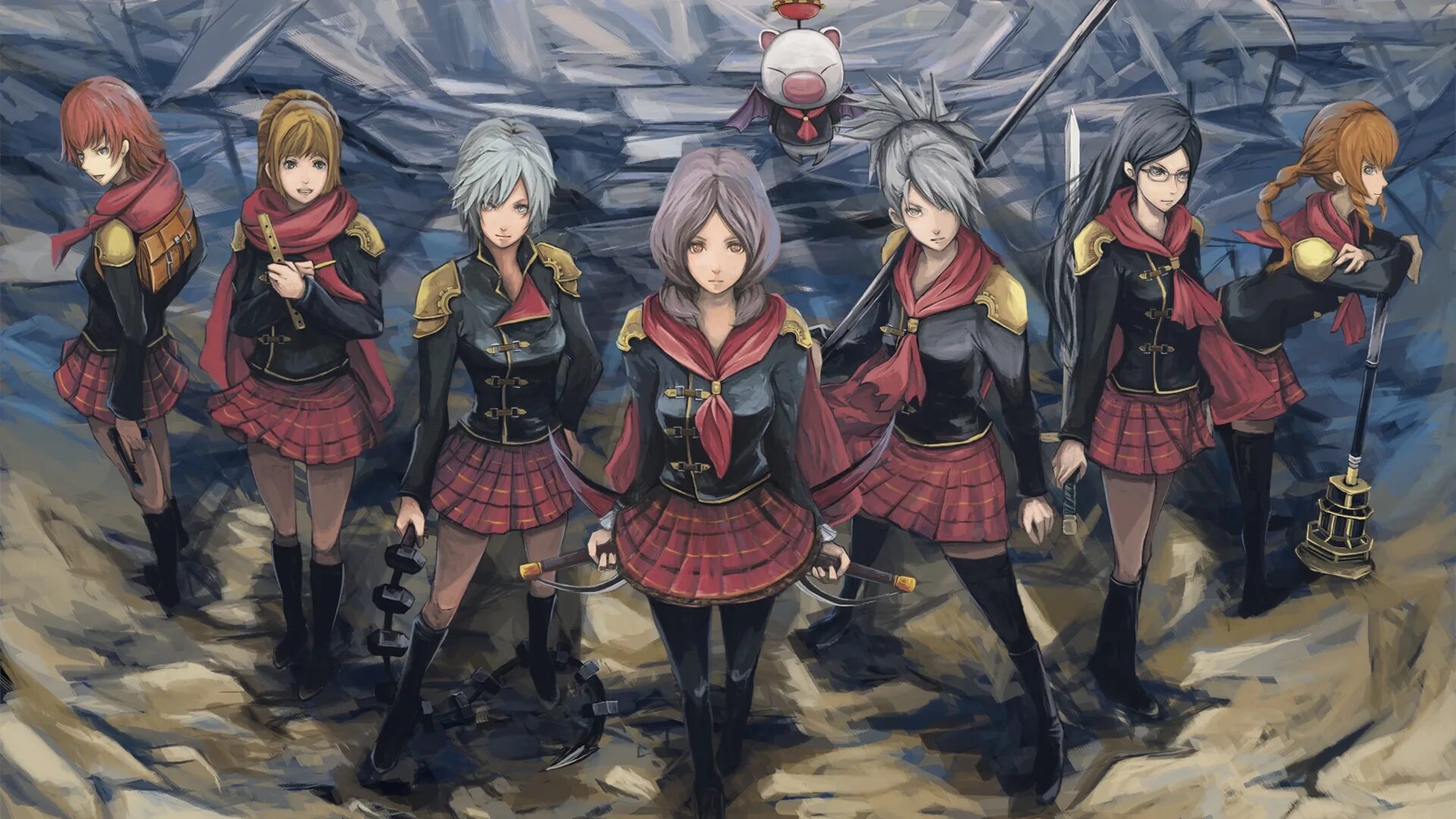 Final Fantasy Type-0 Art. Групповые арты. 0 human