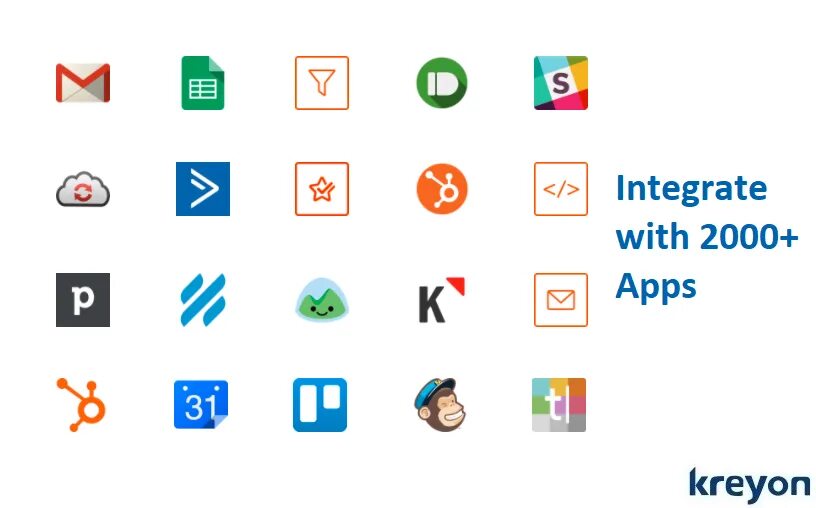 Apps integrations. Zapier icon.