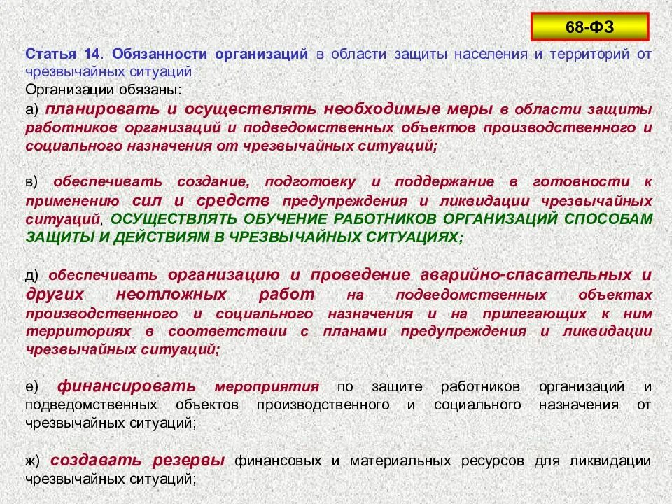 Ст 68 фз