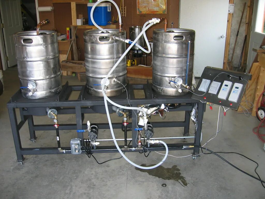 Самодельное пиво. Автоматика для пивоварни до 4 КВТ. Пивоварня домашняя автоматическая 30 литров. Пивоварня из кеги 50.