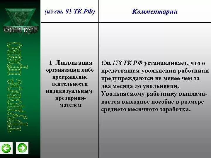 Статья 178 2. Ст 178 тк рф. трудовой кодекс рф ст.178. статья 178 трудового кодекса. ст.180 ст.178 тк рф.