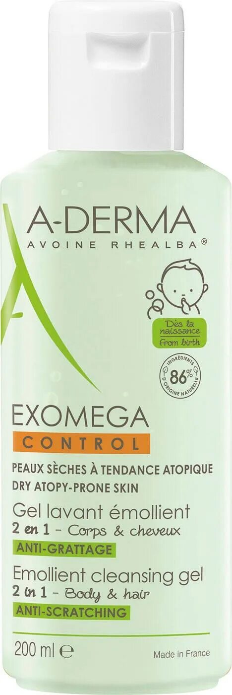 Exomega control. A-derma exomega control для кожи. а-дерма экзомега масло смягчающее очищающее 200мл . гель для лица сухой кожи умывания душа. a-derma exomega control купить.