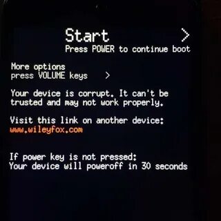 Continue boot