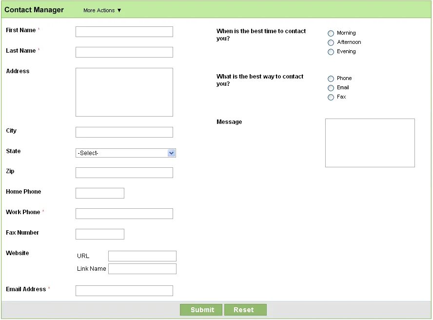 Creating forms