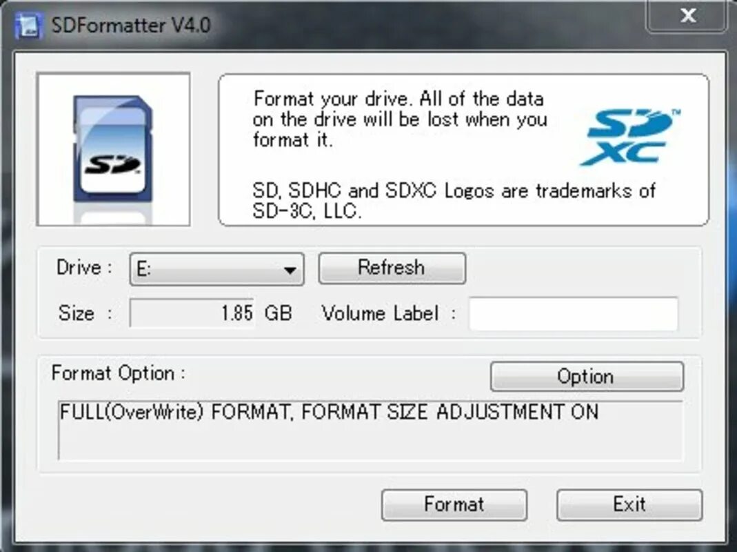 Какой формат карты для телефона. Sdformatter. sd memory card formatter. sd formatter rus. форматирование микро sd карты.