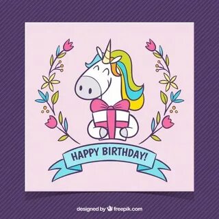 Картинки с днем рождения единороги
