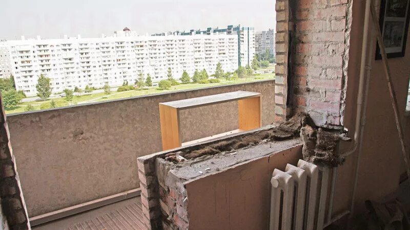 Стены лоджии несущие
