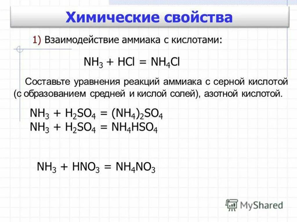 Взаимодействие аммиака с кислотами уравнение реакции. Химическое уравнения аммиак плюс азотная кислота. Взаимодействие аммиака с кислотами формула. Взаимодействие газа аммиака с кислотами. В реакции серная кислота аммиак образуется