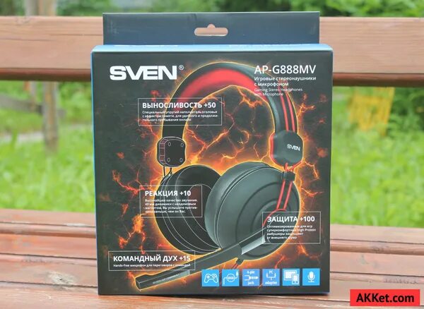 Sven ap g888mv. Игровые стереонаушники с микрофоном sven ap-g888mv, черный-красный. наушник игровой sven ap-g888mv. наушники-гарнитура sven ap-g888mv.
