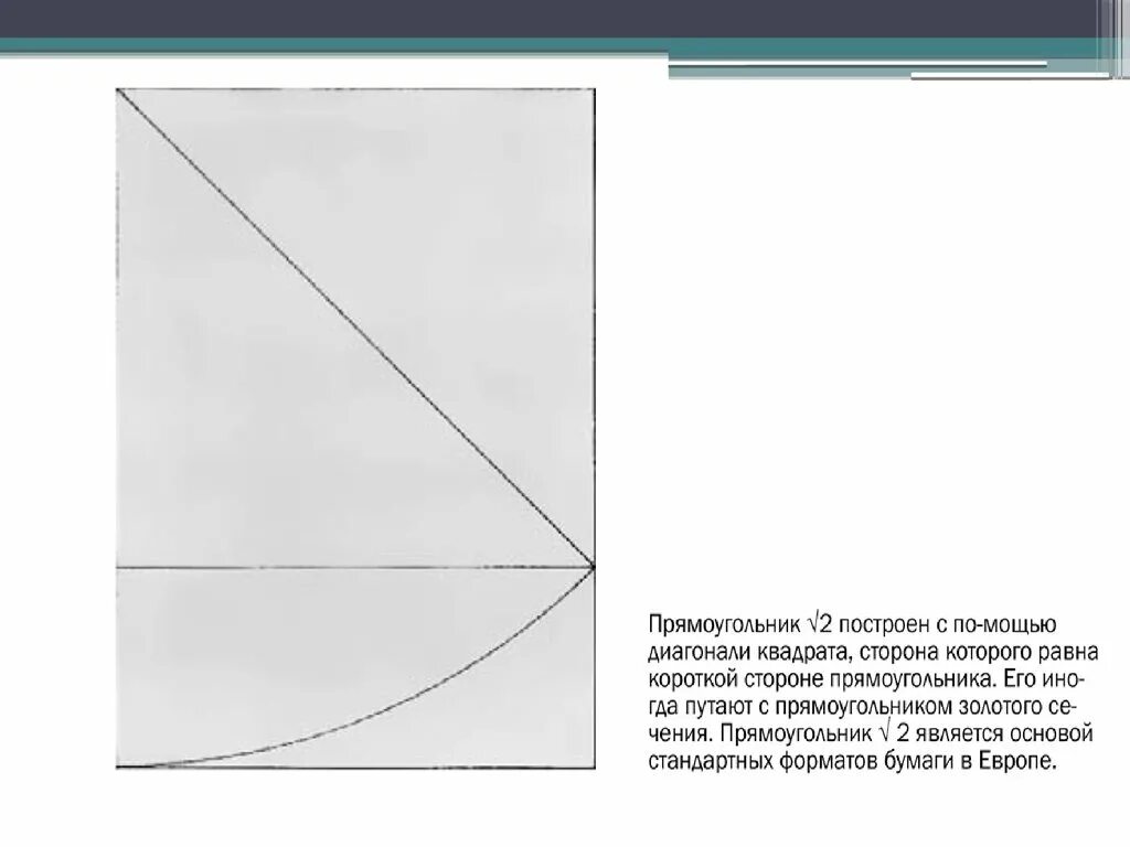 Золотое сечение прямоугольника. Построение золотого сечения в прямоугольнике. Построение прямоугольника. Построение золотого прямоугольника.