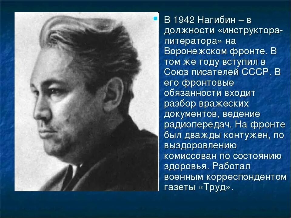 Нагибин егэ отец. Ю М Нагибин. Ю М Нагибин Ваганов. Биография ю Нагибина.