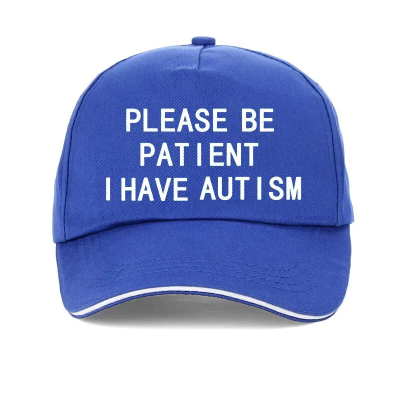 Бейсболка please be Patient i have Autism. Кепка у меня аутизм. Кепка i have Autism. Кепка с надписью. Please купить