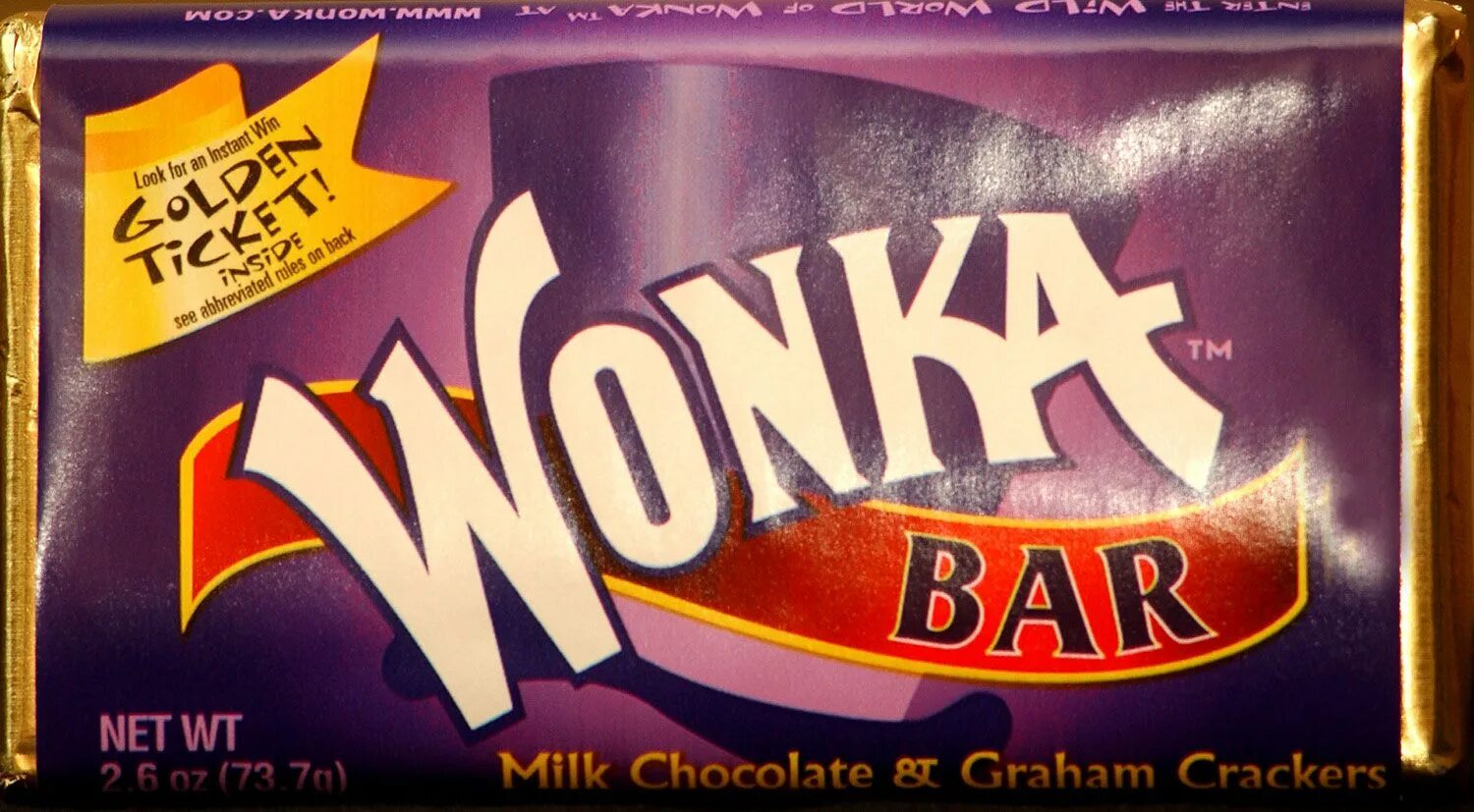 Молочный шоколад Wonka.