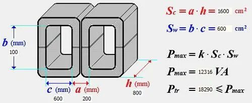 Расчет сечения трансформатора. Сечение сердечника и мощность трансформатора. Сечение магнитопровода трансформатора формула. Сечение сердечника трансформатора. Мощность трансформатора по сечению магнитопровода.