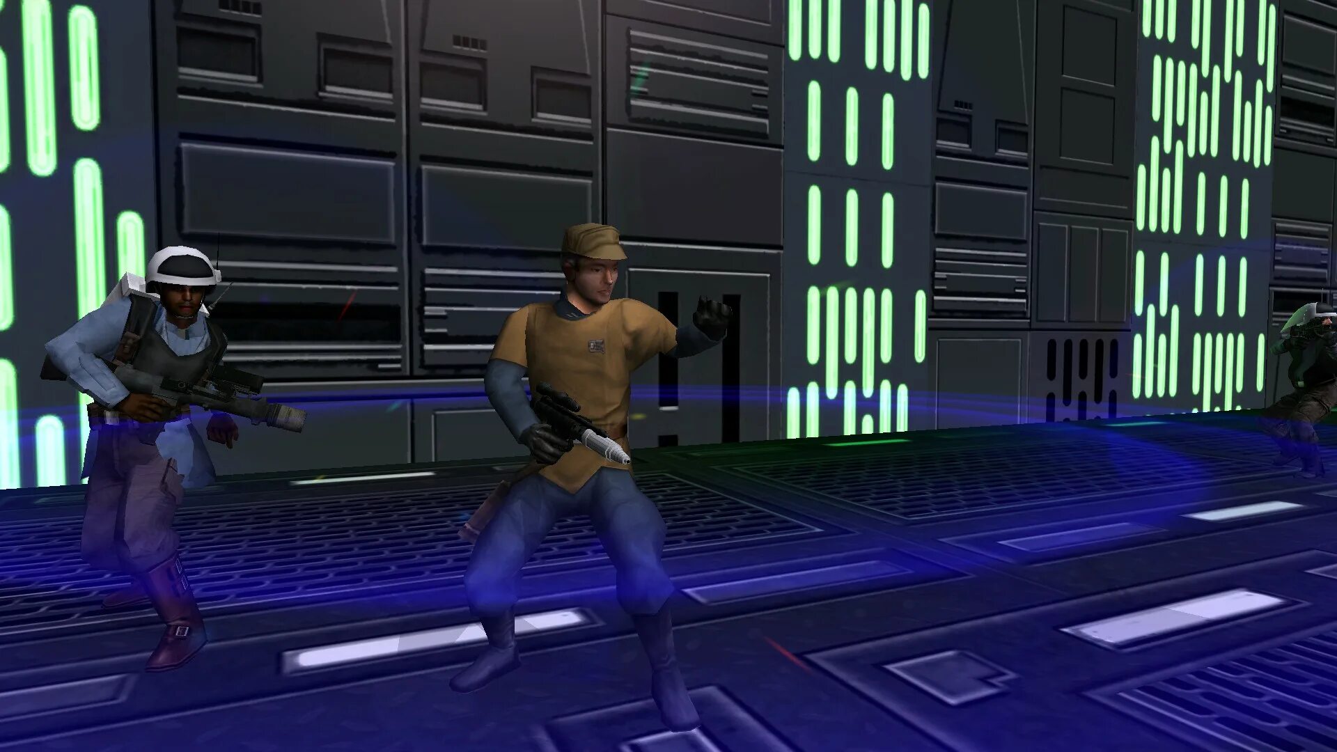 Star Wars Episode i Jedi Power Battles. Rebel Officer. Dreamcast Star Wars Jedi Power Battles screenshot.