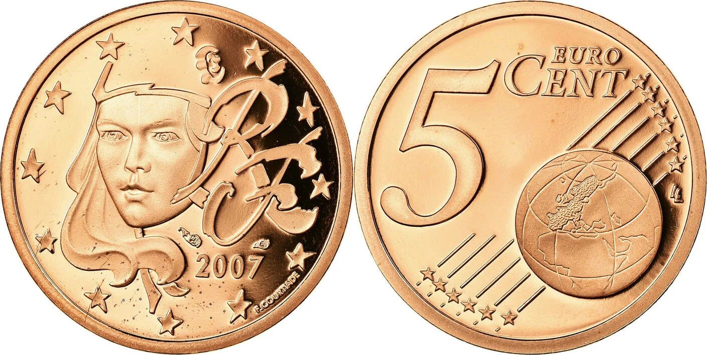 Сколько стоят монеты евро. Франция 10 евро центов (Euro Cent) 1999-2006. Монета 2007 5 Euro Cent. Монета евро 2007 France pregeren. Франция 5 евроцентов 2002 год.