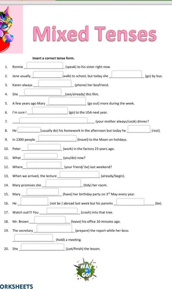 Use the correct tense form. Mix tenses. mixed tenses exercises. grammar mixed tenses. mix tenses worksheets.