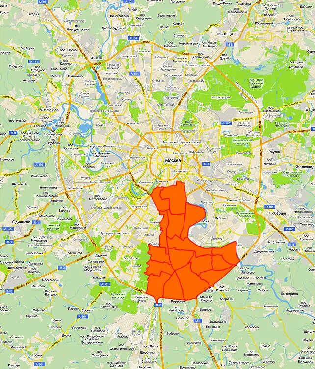 Карта южнее москвы. Южный административный округ москвы. южный округ москвы на карте. южный автономный округ москвы. юао на карте москвы с районами.