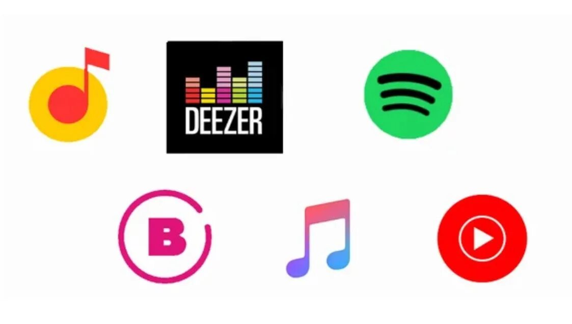 Платформы для стриминга. Музыкальные стриминговые сервисы. Платформы для музыки. Сервисы потоковой музыки. Значки музыкальных сервисов.