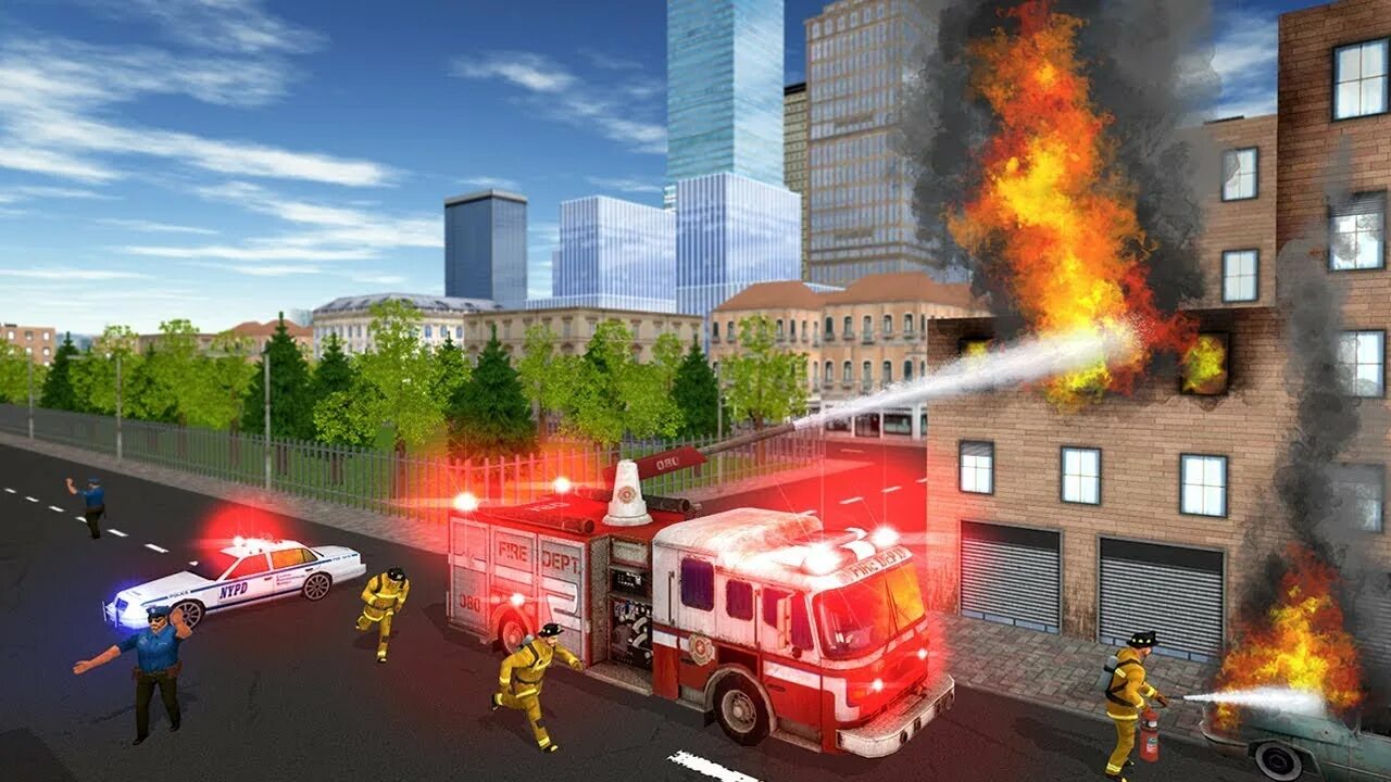 Fire engine simulator. Пожарная машина на пожаре. Fire engine simulator. Fire engine simulator. Игры про пожарных.