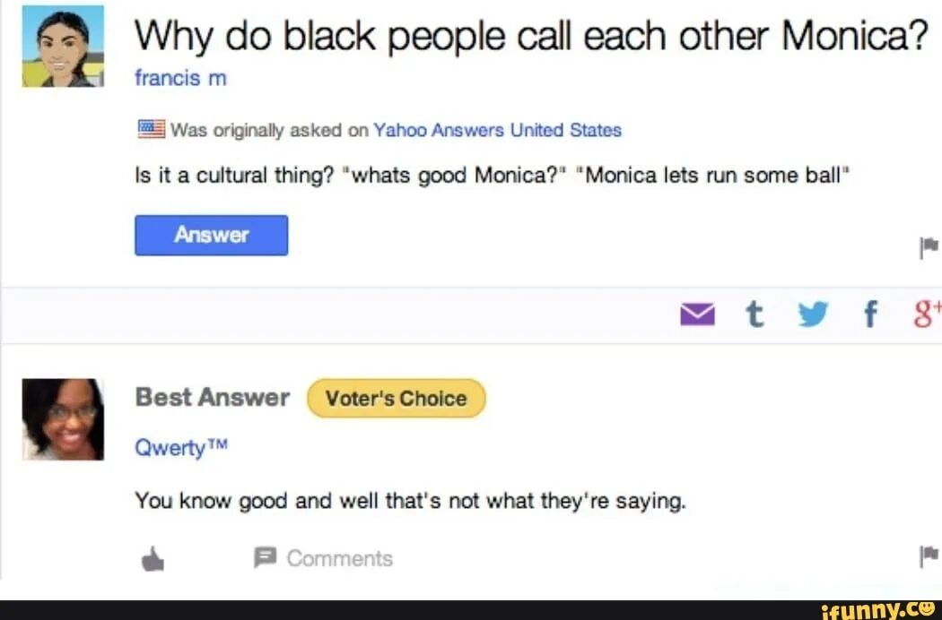 Why do i call. Monica francis. this lets you call people что это. yahoo meme. мем yahoo eu.