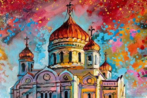 Картина Москва храм Христа Спасителя "Истинное Величие" в интерне...