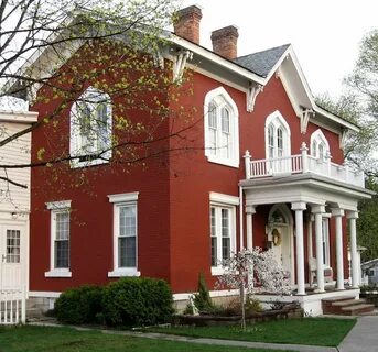 Red housing