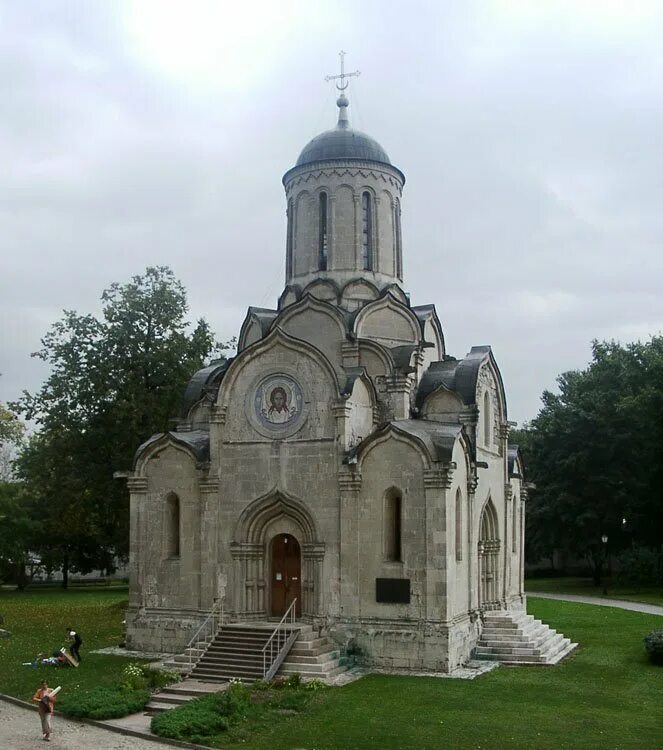 Храм сохранился до наших дней почти. Церковь Спаса Андроникова монастыря.