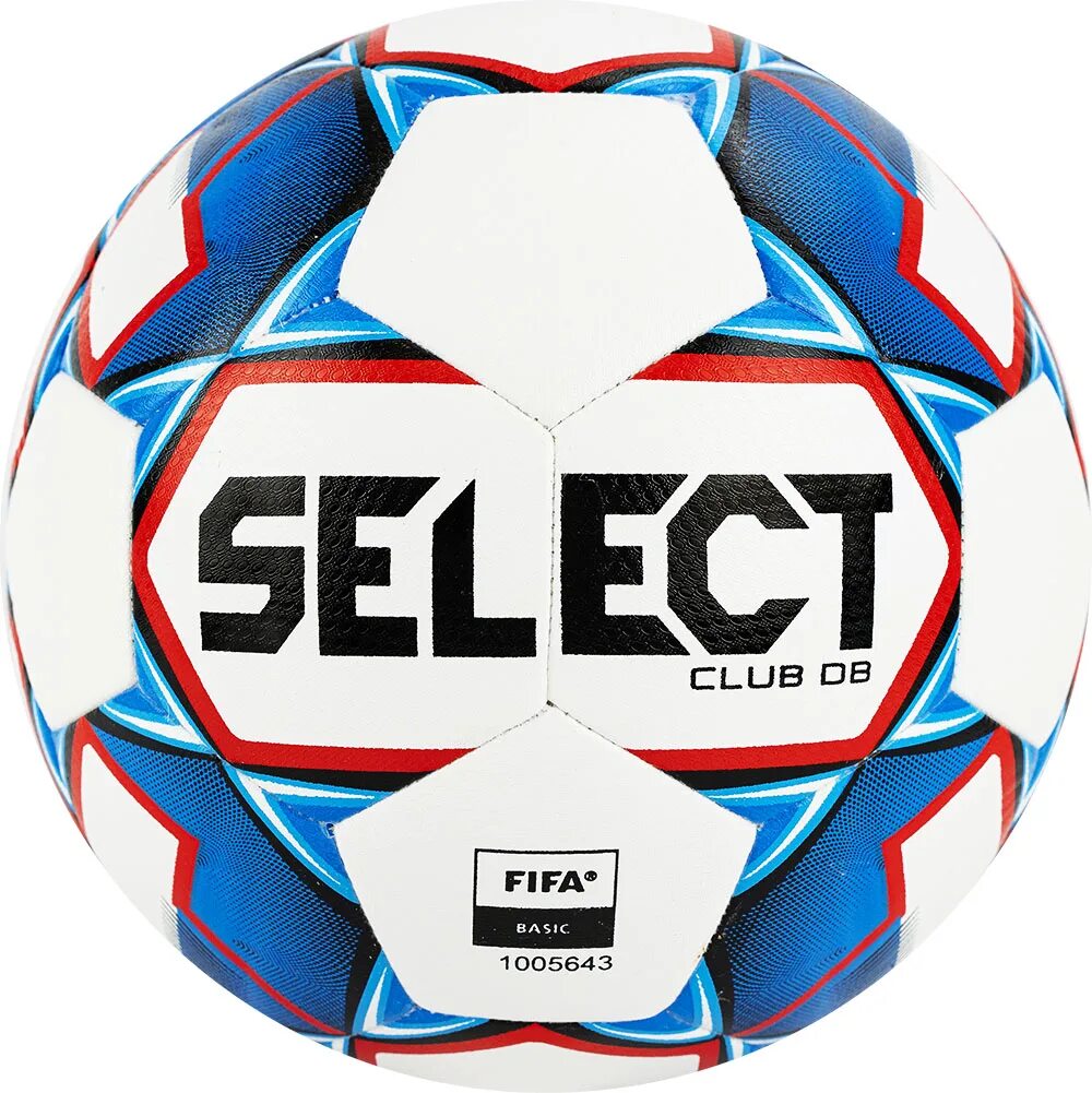 Select Club DB FIFA Basic, мяч футбольный ((002) бел/син/красн, 5). Футбольный мяч select Futsal super FIFA 850308. Select talento DB, мяч ф/б ((600) бел/оранж/син, 4). Мяч мини- футб. Трен. "Select brillant Replica v22" арт. 812622-001, Р. 4.