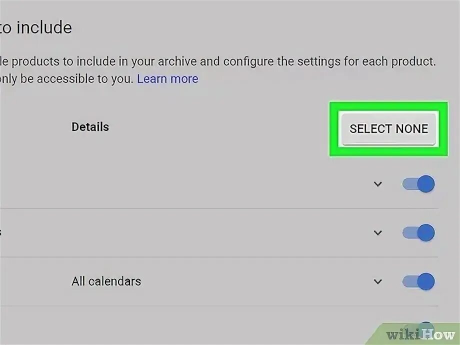 None selected. None selected