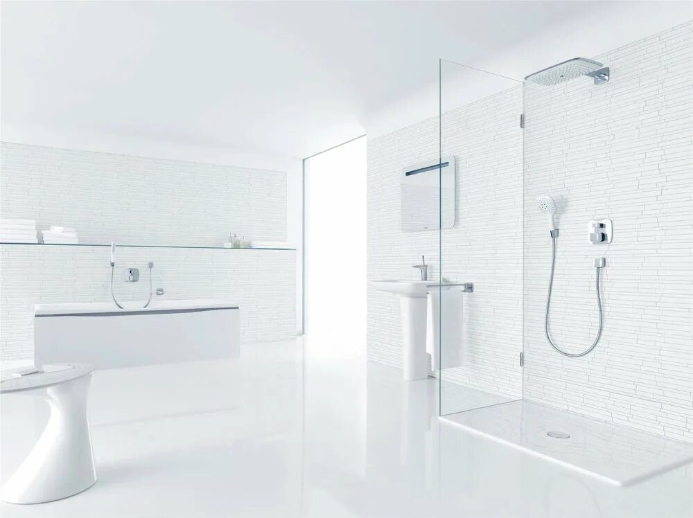 Hansgrohe PURAVIDA 27437400. 28557400 Hansgrohe PURAVIDA. Hansgrohe 15775000. White shower