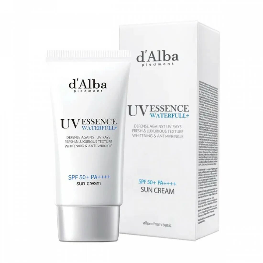 D alba essence. D Alba UV Essence Waterfull SPF 50. D`Alba солнцезащитный крем SPF 50+. D'Álba крем Waterfull Essence Sun Cream. D'Alba солнцезащитный крем-эссенция.