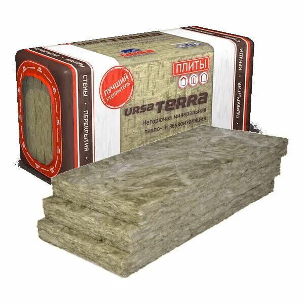 ) 50х1200х18000 (1,08м3/уп, 21,6м2/уп 24уп/пал) ". Утеплитель каменная вата 80кг/м3 урса. Минеральная вата ursa, урса терра 610х1000 50мм 6,1м2. Урса гео рулонный утеплитель. 36.