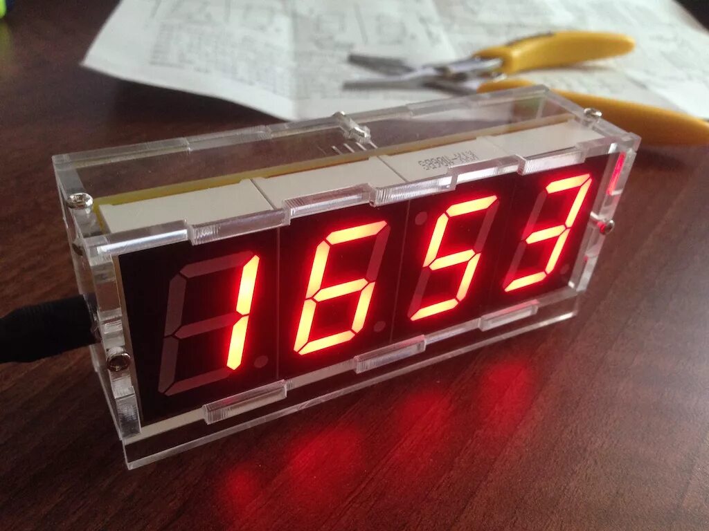 4 - Digit led Clock Kit. Электронные часы led Glock 3819. Led Clock DIY Kit. Оригинальные настольные часы электронные. Часы электронные led clock