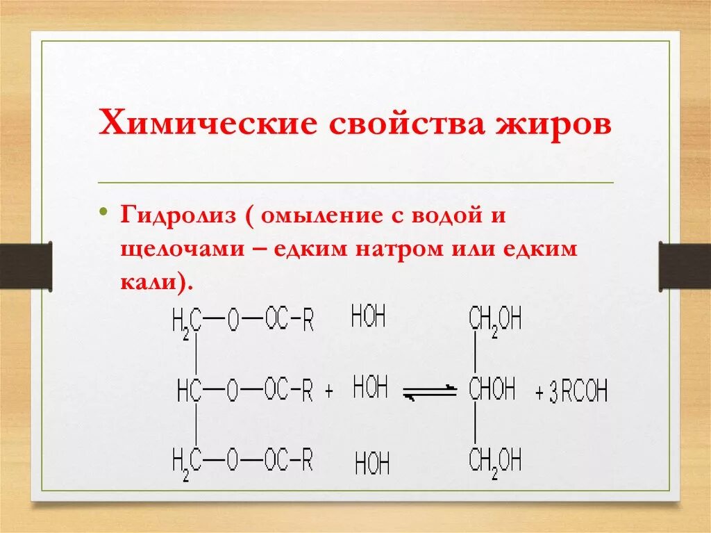 В результате гидрирования жиров. Каковы химические свойства: а) твердых жиров;. Химические свойства жиров гидролиз и гидрирование жидких жиров. Щелочной гидролиз омыление жиров. Химические свойства ж ров.