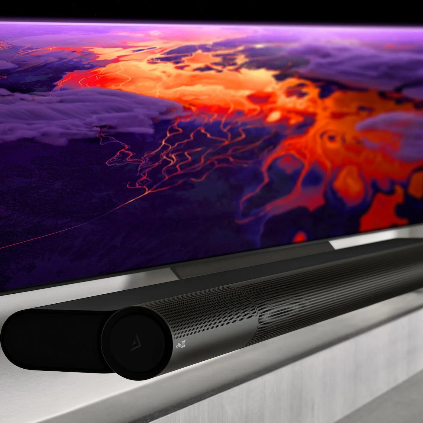 Звук торпеда. Sound Bar TV телевизор. Саундбар для телевизора LG 65 дюймов. Саундбара Atmos внутри. OLED display Soundbar.