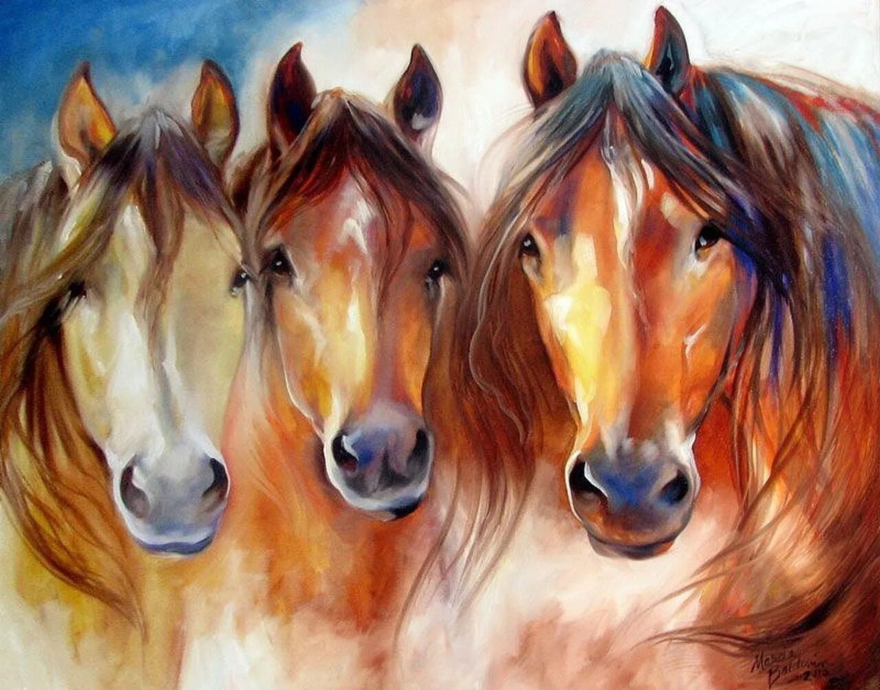 Три лошадки. Марсия Болдуин. Лошади Марсии Болдуин. Marcia Baldwin картины лошади. Художник Марсия Болдуин.