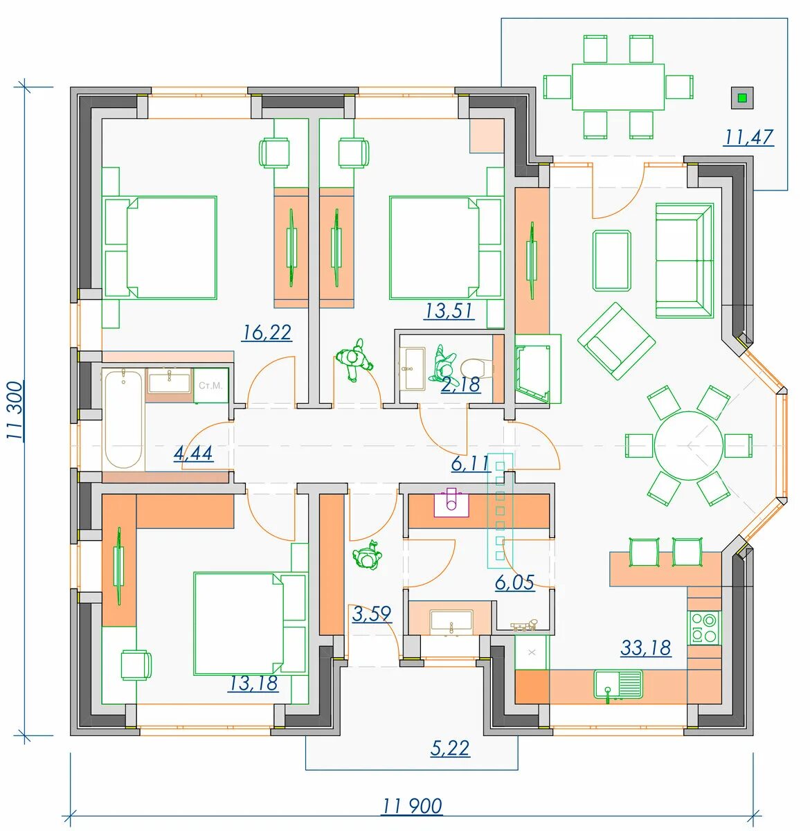 М одноэтажный. Проект дома 6х15 одноэтажный. Проект каркасного домика 4х6. Дом до 100 кв. М.