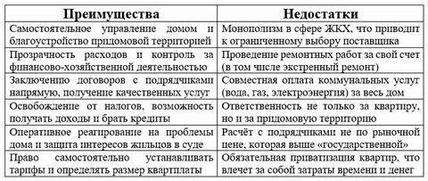 Плюсы и минусы товарищества и общества