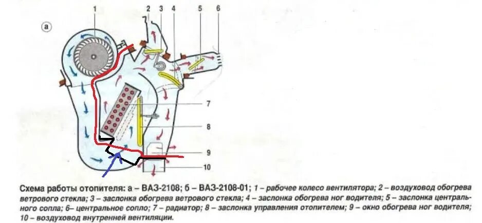 Замена крана печки и датчика вкл вентилятора - Lada 21093, 1,5 л, 1999 года свои