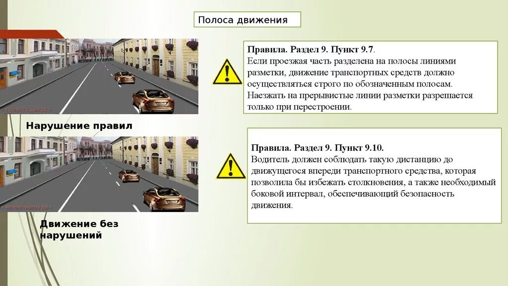 Полосы движения пдд. Расположение транспортных средств на проезжей части. Расположение ТС на проезжей части ПДД. Полосы движения и проезжая часть. Расположение транспортных средств на полосе движения.