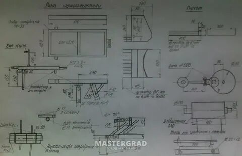 Картофелекопалка своими руками чертежи размеры