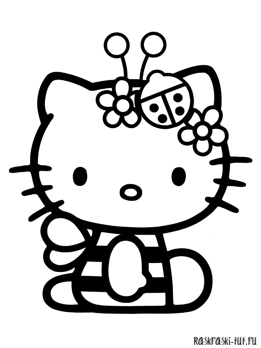 Раскрашенная hello kitty. Раскраска Хелло Китти. Хэллоу Китти раскраска. Раскраски для девочек Хеллоу Китти. Раскраски Хеллоу Китти и Куроми.