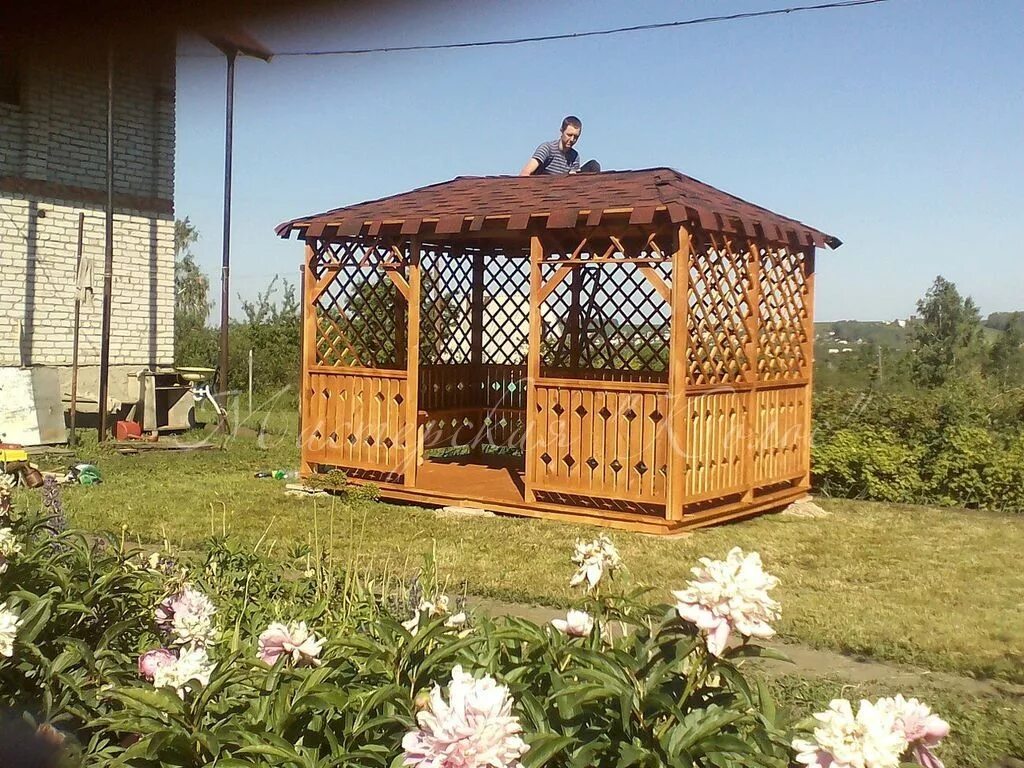 конструкции беседок для дачи. шестигранной садовой беседки du183. постройка беседки. беседка из дерева под ключ эконом. беседка для дачи.