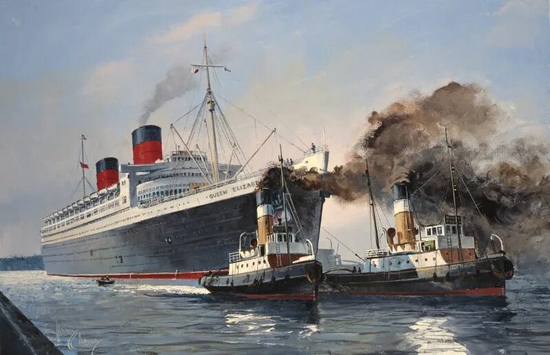 RMS Queen Mary 1936. Queen Mary 1934.