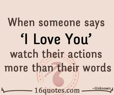 Say that you love like