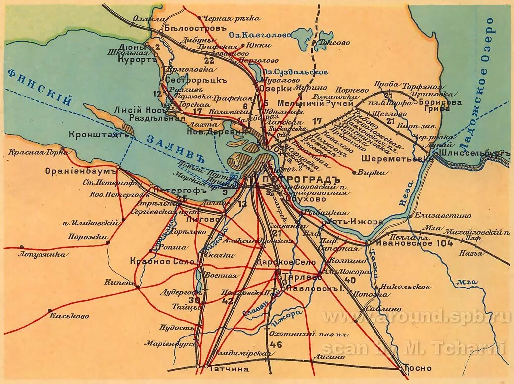 Первая железная дорога на карте. Карта Московской железной дороги 1917. Карта Петрограда и окрестностей 1917. Железная дорога Петербург Москва карта 19 века. Карта окрестностей Петрограда 1915.