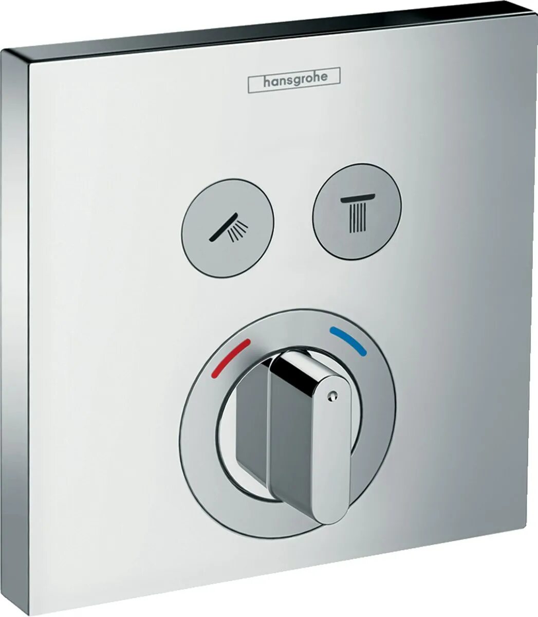 Hansgrohe showerselect. Hansgrohe showerselect 15767000. showerselect s термостат showerselect s, для 2 потребителей, см. hansgrohe смеситель встраиваемый.