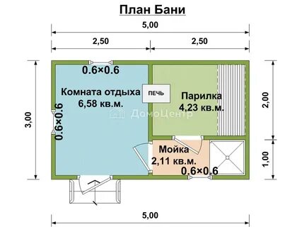 Баня 5 на 3
