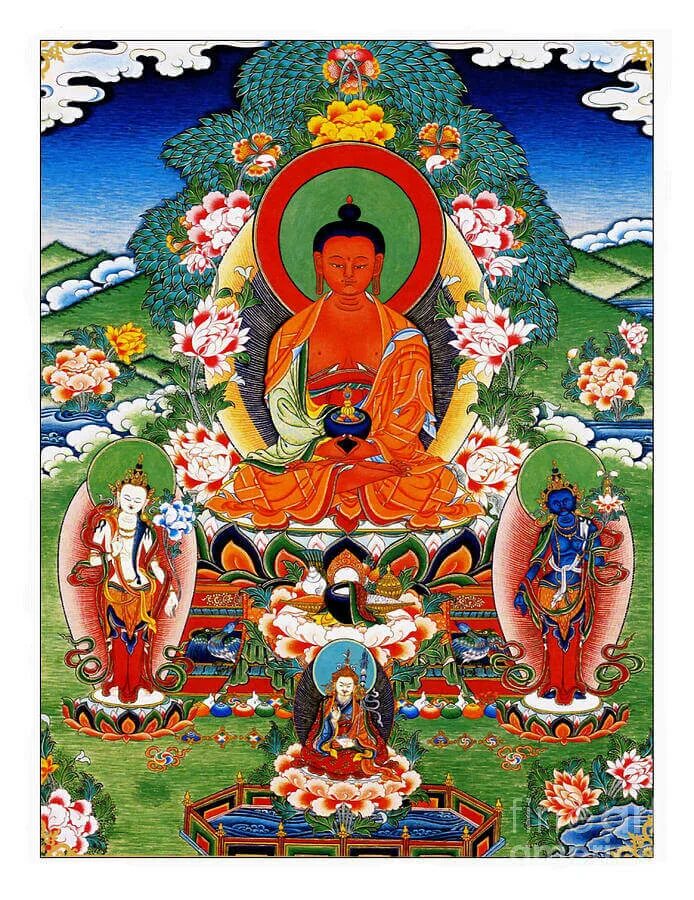 Зап раем. Будда Амитабха. Чистая земля Будды Амитабхи. Будда Амитабха тханка. Будда Амитабха изображение.